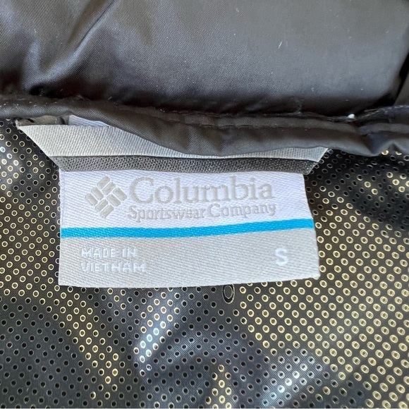 Columbia Powder Lite Hooded Jacket Black Small Style XK0678 Water Resistant GUC - Picture 7 of 13